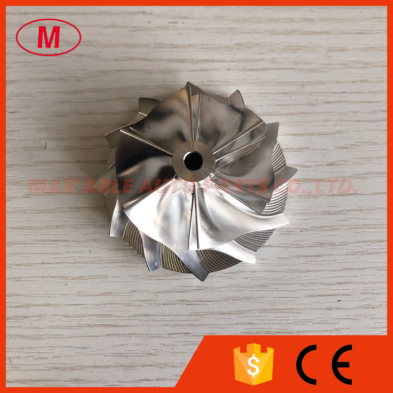 GT15-25 47.56/61.98mm 6+6 blades superback:2.67 turbo milling/aluminum 2618/billet compressor wheel