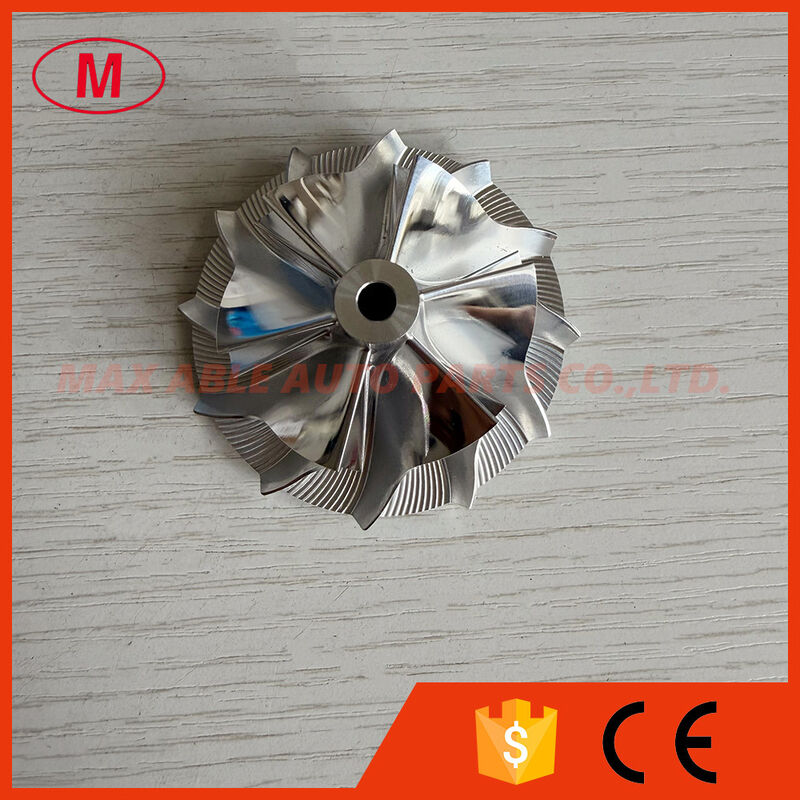 K04 reverse 5306-123-2035 41.65/56.08mm 6+6 blades high performance turbocharger milling/aluminum 2618 /billet compressor wheel