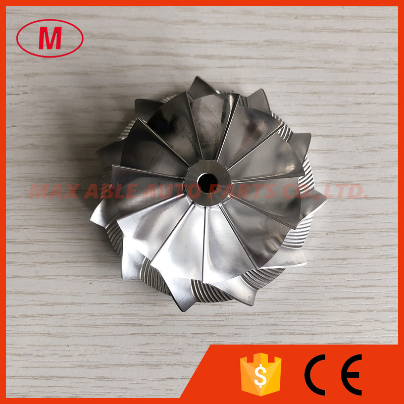 K16 54.64/71.00mm 11+0 blades Turbo milling/aluminum 2618/billet compressor wheel