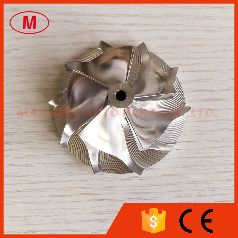 K04 49.62/68.58mm 5+5 blades high performance turbo milling/aluminum 2618/billet compressor wheel