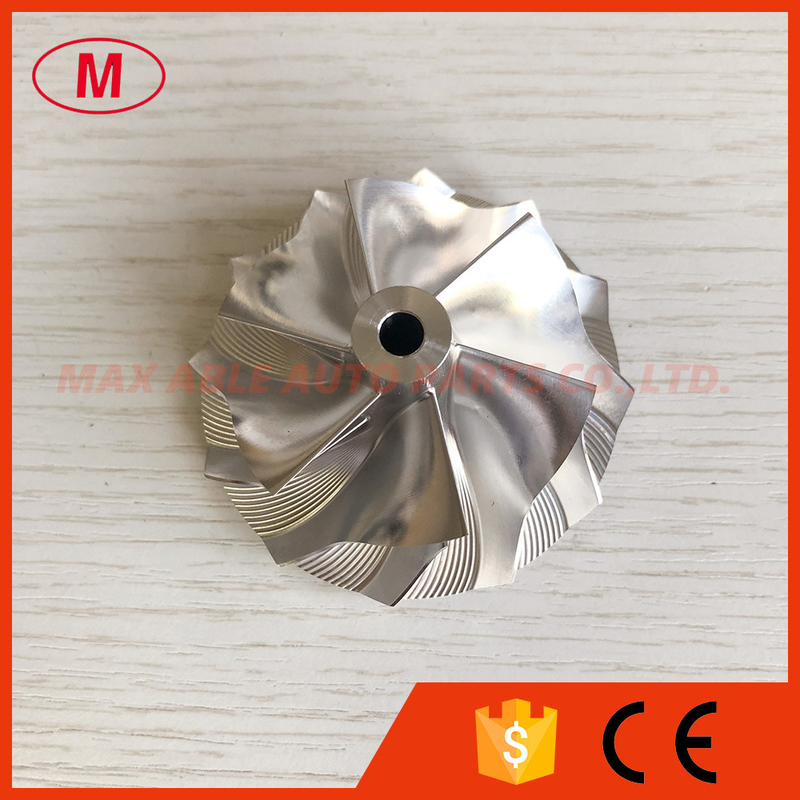 GT15-25 46.70/59.40mm 6+6 blades reverse turbocharger billet/milling/aluminum 2618 compressor wheel