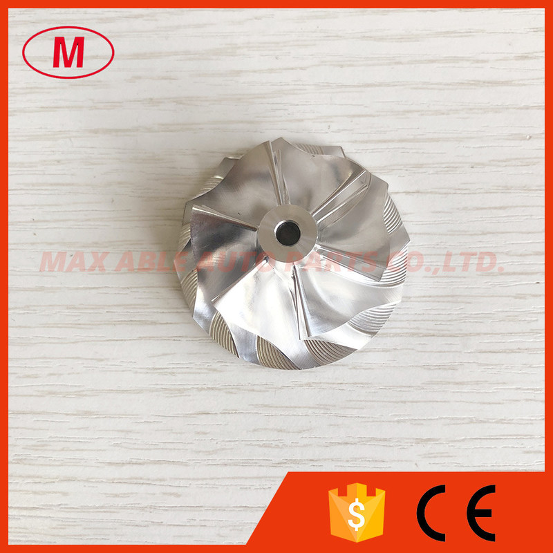 TD025 9T-SB 33.83/44.01mm 6+6 blades turbo milling/aluminum 2618/billet compressor wheel for 49173-02401
