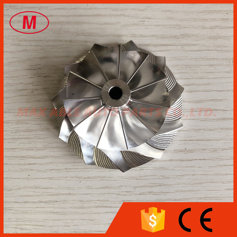 GT2871 452546-0003 53.11/70.98mm 11+0 blades Bore:5.99mm turbo milling/aluminum 2618/billet compressor wheel