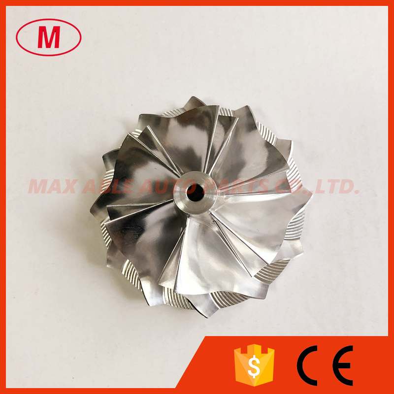 K04 54.20/66.56mm 6+6 blades turbo milling/aluminum 2618/billet compressor wheel