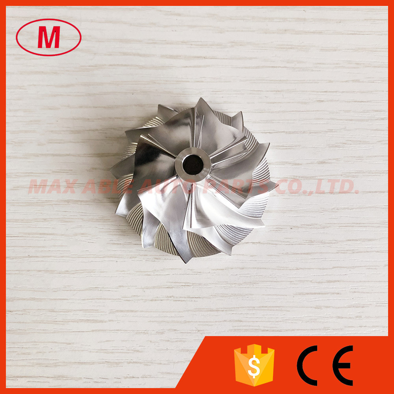 TB25 431350-0017 36.30/51.37mm 6+6 blades high performance turbo milling/aluminum 2618/Billet compressor wheel