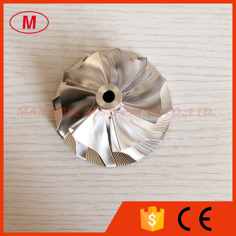 GT35 58.00/76.20mm 6+6 blades point milling turbocharger milling/aluminum 2618/billet compressor wheel
