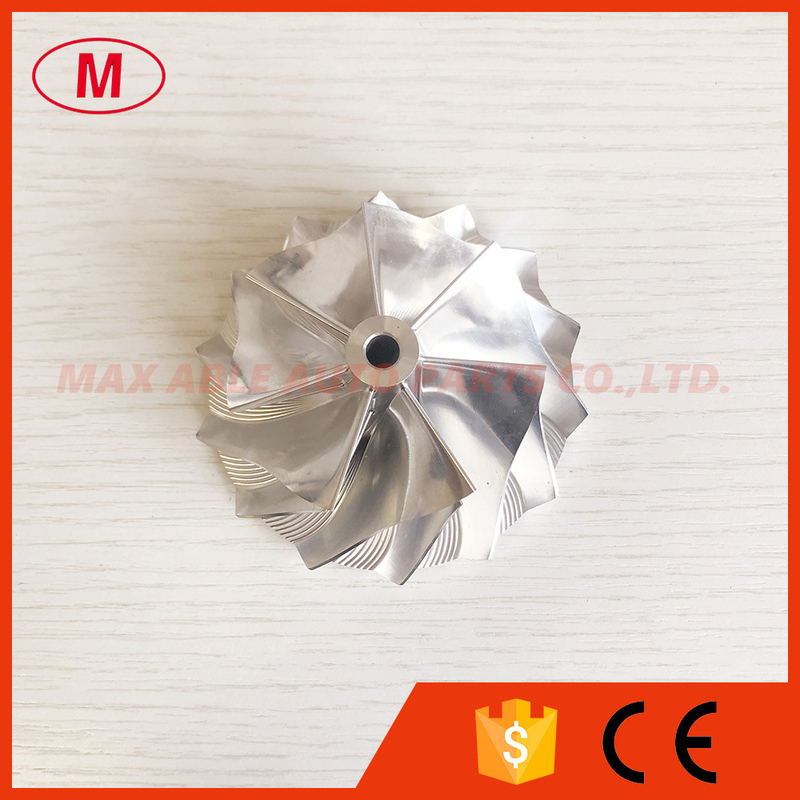 GTX3076 reverse 58.00/76.13mm 7+7 blades high performance turbo milling/aluminum 2618/billet compressor wheel