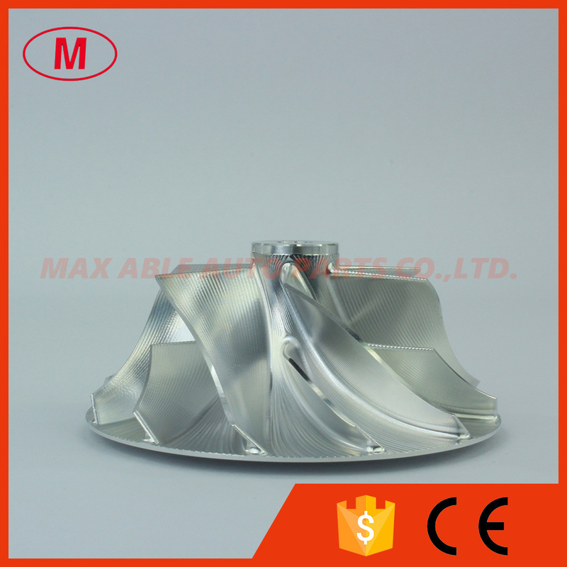 HE221W 4040574 43.45/61.00mm 6+6 blades Point milling turbo milling/aluminum 2618/billet compressor wheel for HMFP