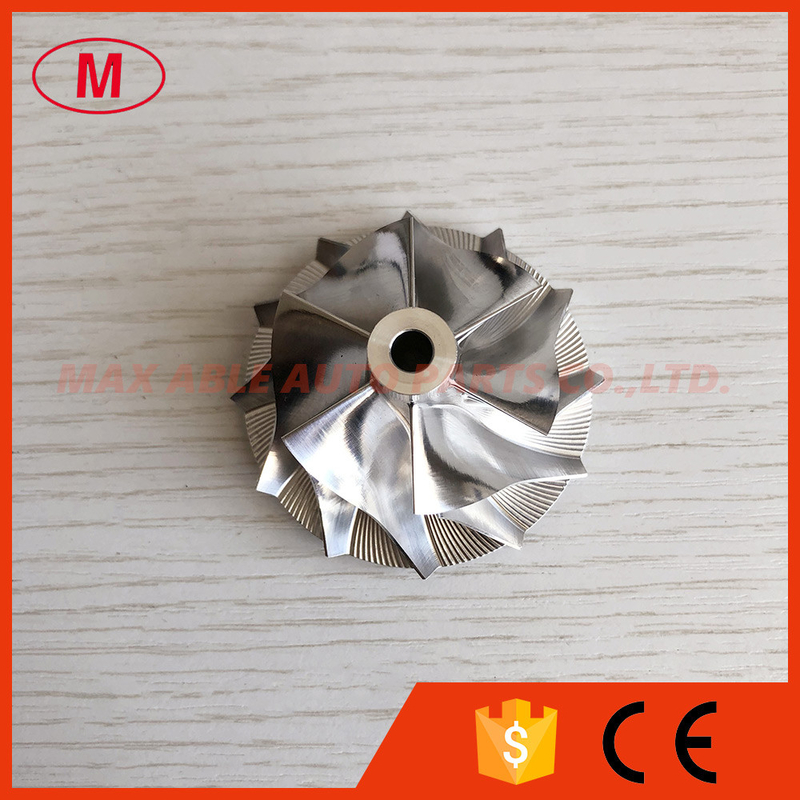 RHV4 VD20022 38.75/52.48mm 6+6 blades performance turbo milling/aluminum 2618/billet compressor wheel for L200 1515A17D