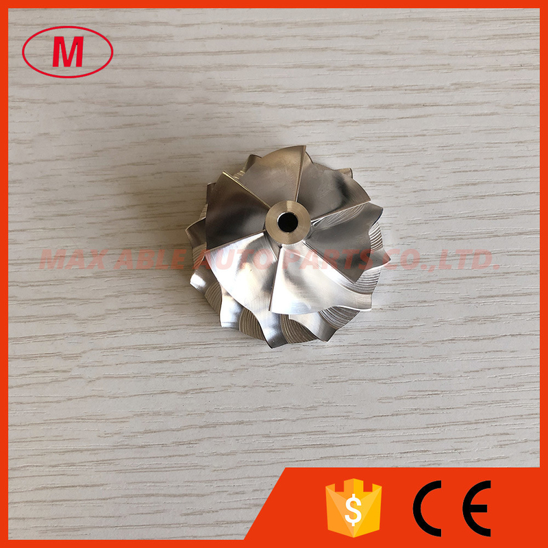K04/BV45 41.00/50.96mm 6+6 blades performance milling/aluminum 2618/billet compressor wheel for 5303-970-0210