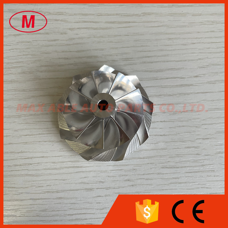 MGT2056 reverse 1217-02 42.27/56.02mm 9+0 Blades turbo aluminum 2618/Milling/billet compressor wheel for 851676-0004