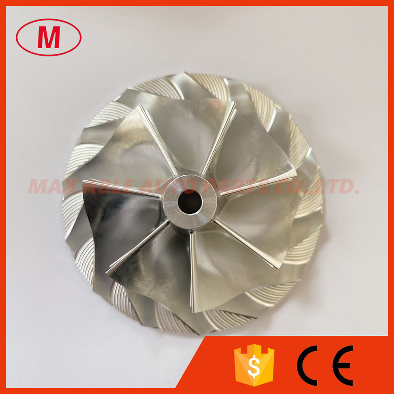 GT15-25 50.30/72.60mm 7+7 Blades turbo aluminum 2618/Milling/billet compressor wheel for AUDI RS3