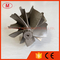 GT3582R 62.35X68mm 5+5 blades ball bearing turbo turbine wheel shaft / turbine shaft&amp;wheel supplier